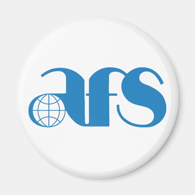 Logo AFS 1976 Standard, Magnet circulaire de 2¼ po (Devant)