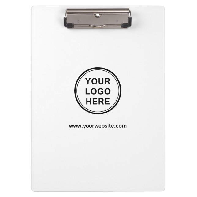 Logo and Website Office Promotional Marketing Klemmbrett (Vorderseite)
