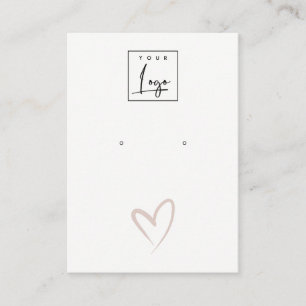 Logo-Anzeige für das schlichte Blush-Herz-Stuhlga Visitenkarte