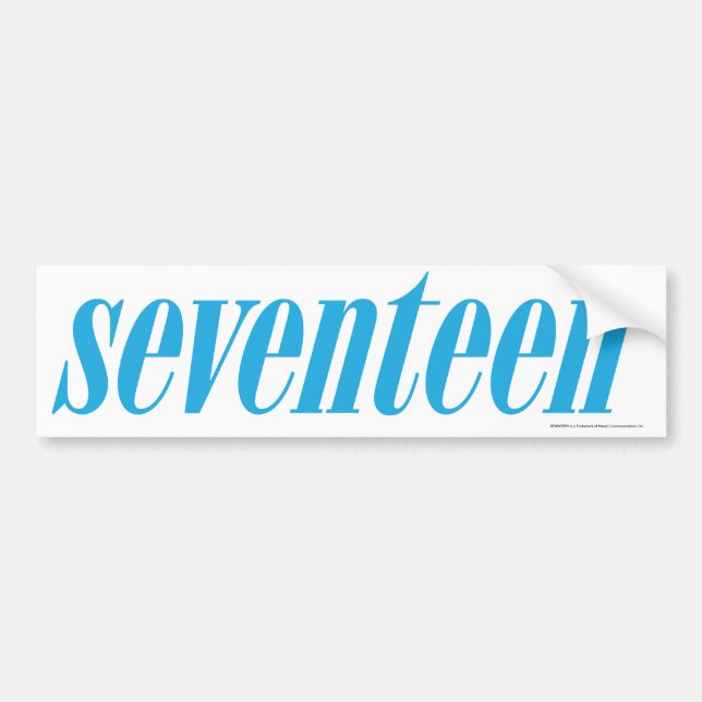 Logo-Aqua siebzehn Autoaufkleber (Vorne)