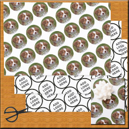 Logo Art Slogan Custom Foto Erstellen Sie es selbs Geschenkpapier Set