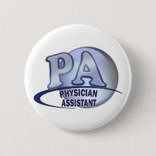 LOGO-ARZT-ASSISTENT PAS BLAUER BUTTON