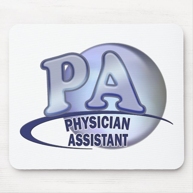 LOGO-ARZT-ASSISTENT PAS BLAUER MOUSEPAD (Vorne)