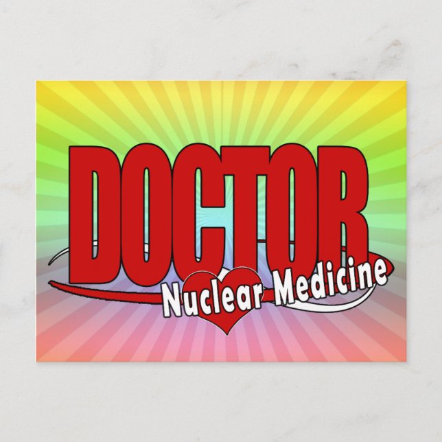 LOGO-ARZT NUKLEAR POSTKARTE (Vorderseite)