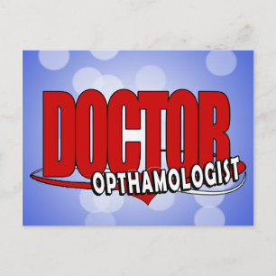LOGO-ARZT OPTHAMOLOGIST POSTKARTE