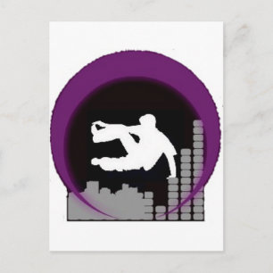 Logo auf bg postkarte