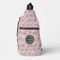 Logo auf Blume und Facebook Pink