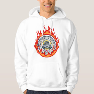 Logo auf Feuer Hoodie