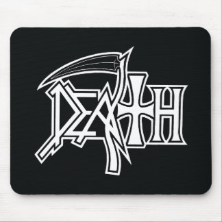 Logo auf schwarzem mousepad