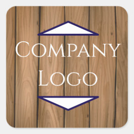 Logo-Aufkleber für benutzerdefinierte Unternehmen Quadratischer Aufkleber