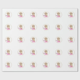 Logo-Aufkleber für Bouquets Geschenkpapier