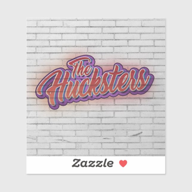 Logo-Aufkleber für das Hucksters-Band Aufkleber (Blatt)