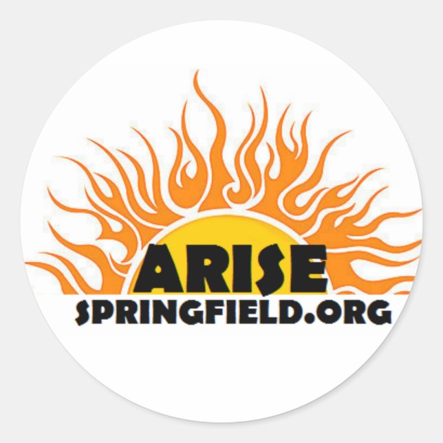 Logo-Aufkleber für die Website anzeigen Runder Aufkleber (Vorderseite)