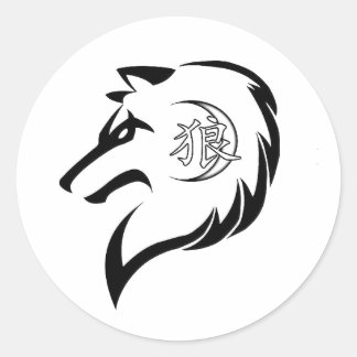 Logo-Aufkleber für MORS Wolf Runder Aufkleber