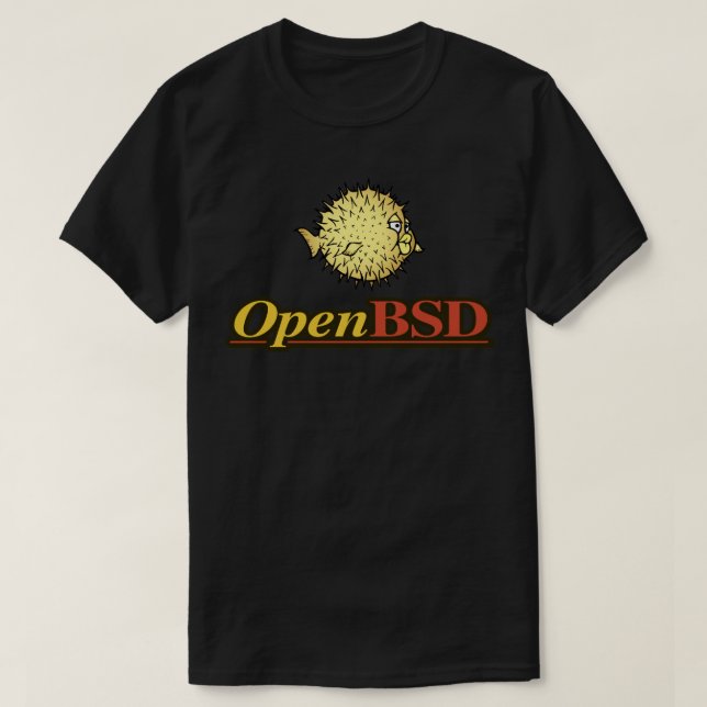 Logo-Aufkleber für OpenBSD T-Shirt (Design vorne)