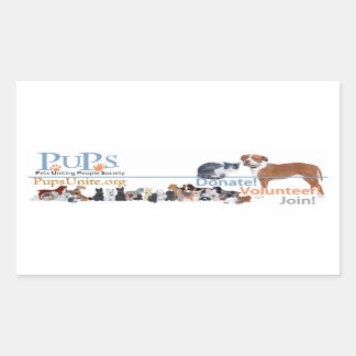 Logo-Aufkleber für PUPs Rechteckiger Aufkleber