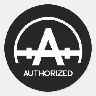 Logo-Aufkleber für zugelassene Bekleidung Runder Aufkleber