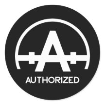 Logo-Aufkleber für zugelassene Bekleidung