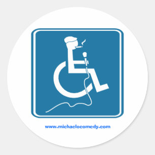 Logo-Aufkleber Michaels O'Connell klein Runder Aufkleber