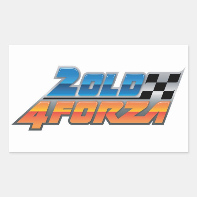 Logo-Aufkleber Rechteckiger Aufkleber (Vorderseite)