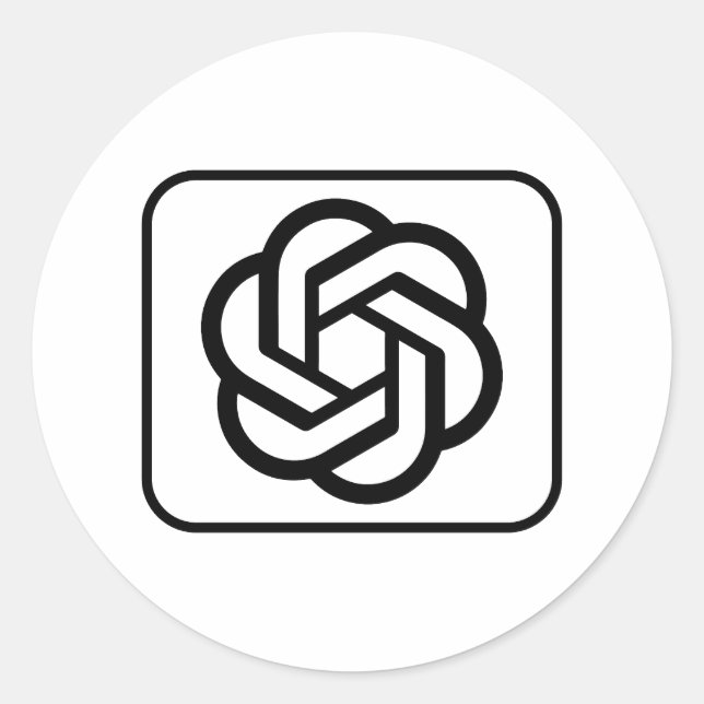 Logo-Aufkleber Runder Aufkleber (Vorderseite)