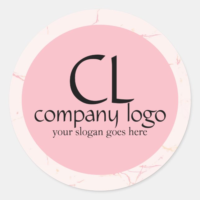 Logo-Aufkleber Runder Aufkleber (Vorderseite)