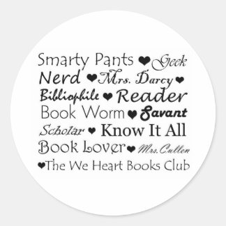 Logo-Aufkleber "Smarty Pants" Runder Aufkleber