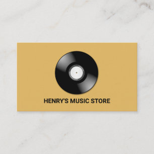 Logo-Aufnahme, Music Store-Visitenkarte Visitenkarte