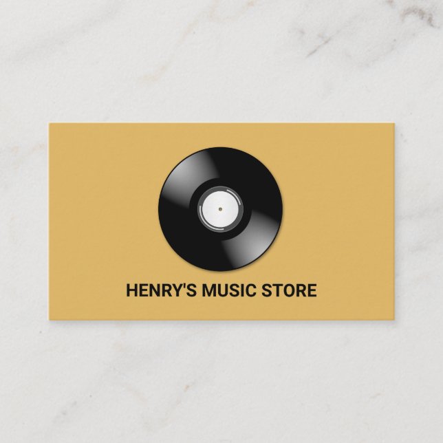 Logo-Aufnahme, Music Store-Visitenkarte Visitenkarte (Vorderseite)