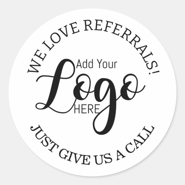 Logo autocollant merci Soutien à une petite entrep (Devant)