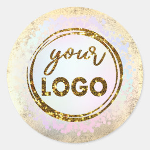 logo autocollant rond classique