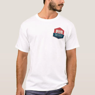 Logo Autos Pinstripe non aimé sur t-shirt dos