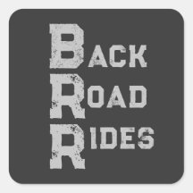 Logo "Back Road Rides" Grau