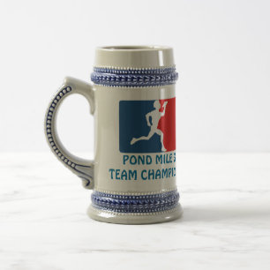 Logo-Bier Stein der Teich-Meilen-3 Bierglas