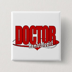 LOGO BIG RED DOCTOR Hämatologe Button