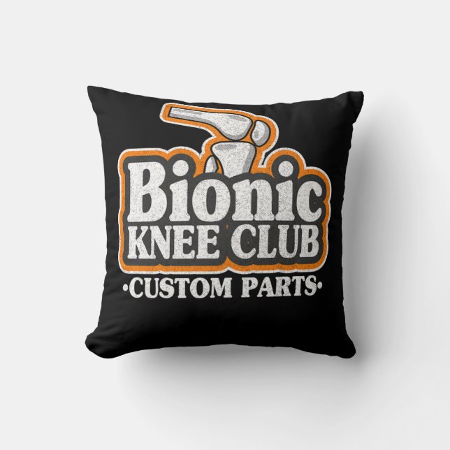 Logo "Bionic Knee Club Knee Replacement Operation  Kissen (Vorderseite)