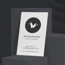 Logo "Black and White Origami Crane"