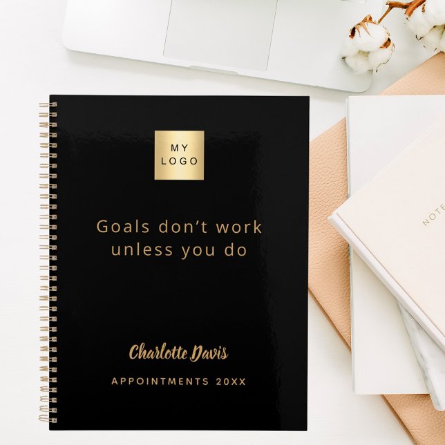 Logo black gold motivational quote business 2026 planer (Von Creator hochgeladen)