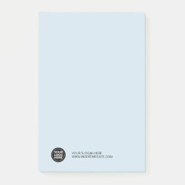 Logo-Blau Custom Your Company Post-it Klebezettel