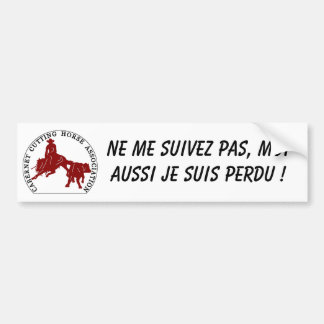Logo-Bordeaux Autoaufkleber-Cabernets CHA Blanc Autoaufkleber