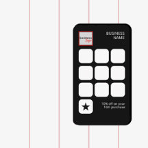 LOGO BRAND BERUFLICH COMPANY BLACK LOYALTY CARD
