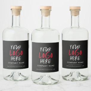 Logo-Branding Alkoholflaschenetikett