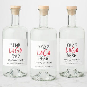 Logo-Branding Alkoholflaschenetikett
