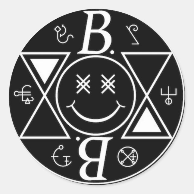 Logo (Bromanz) Runder Aufkleber (Vorderseite)