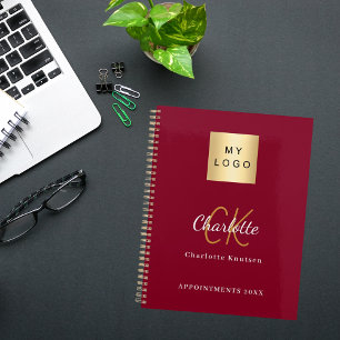 Logo burgundy or monogramme entreprise 2026