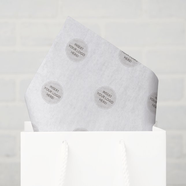 LOGO BUSINESS BRANDING modern simple large Seidenpapier (Geschenktüte)