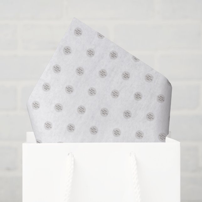 LOGO BUSINESS BRANDING modern simple mini Seidenpapier (Geschenktüte)
