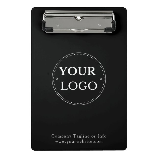Logo Business Company Modernes Minimalistisch Mini Klemmbrett (Vorderseite)