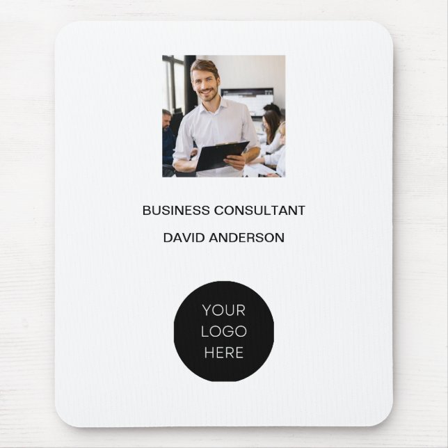 Logo Business Consultant Company Modernes Minimali Mousepad (Vorne)