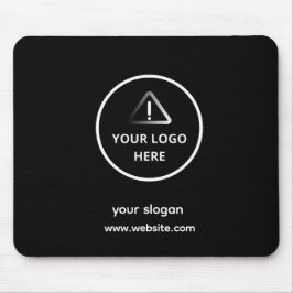 Logo | Business Corporate Company Branded Black Mousepad